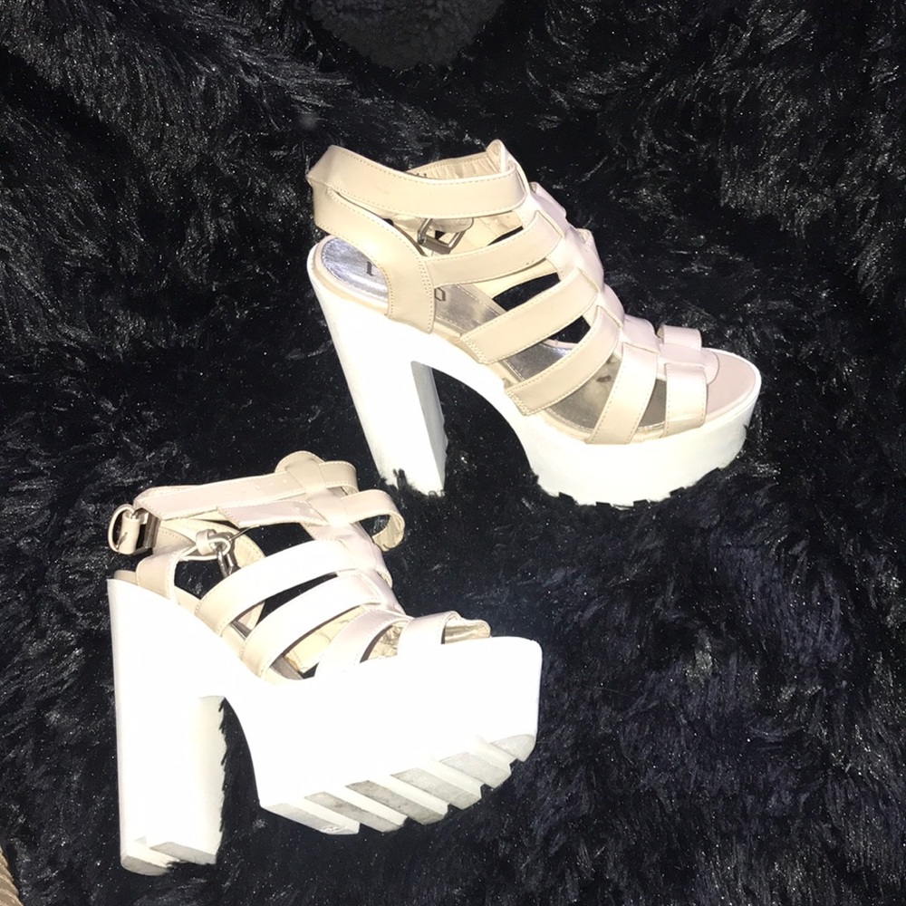 Platform Heels, Only Worn Once !
